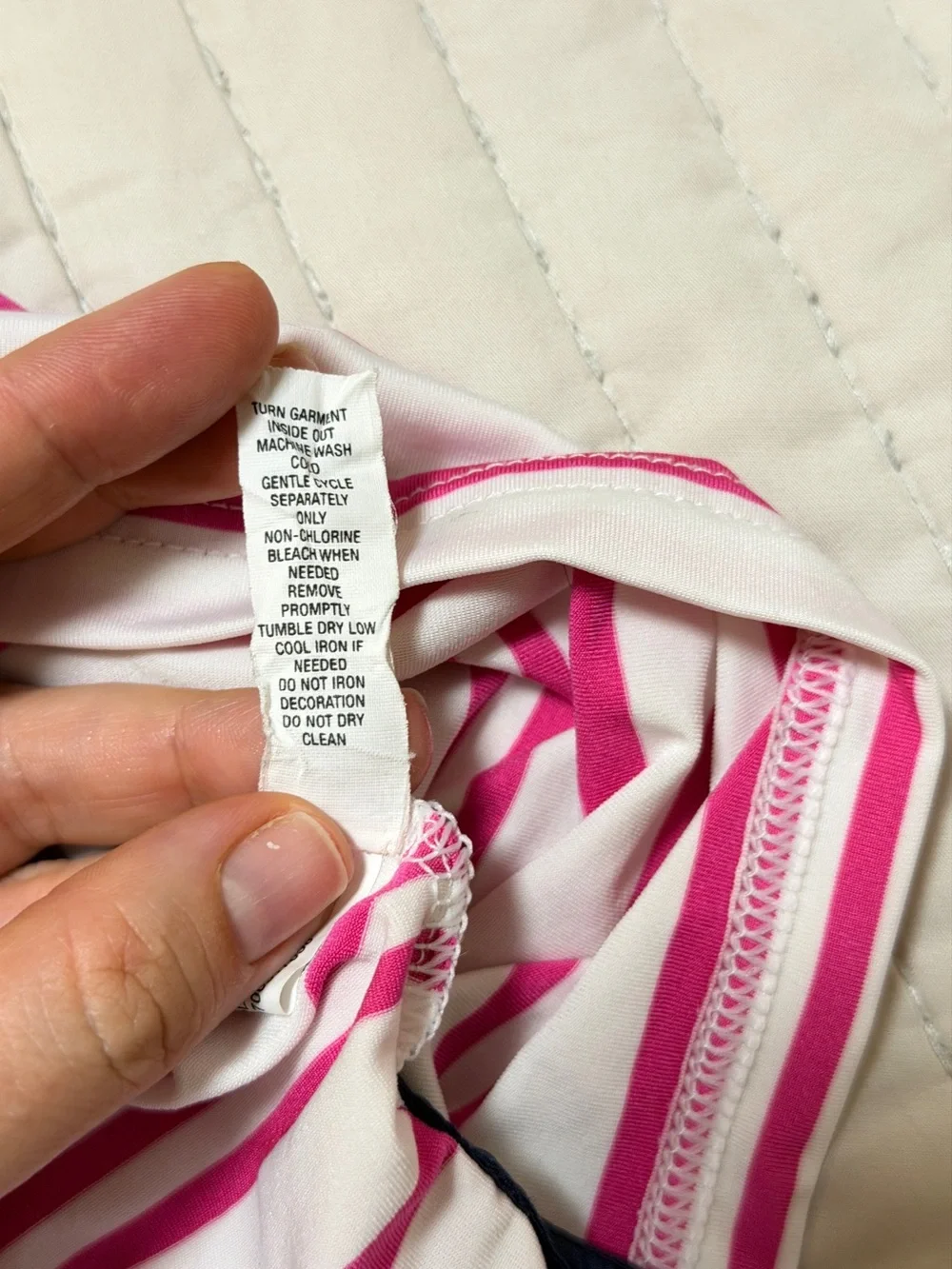 RLX Ralph Lauren Men’s XXL Pink White Striped Performance Golf Polo Shirt